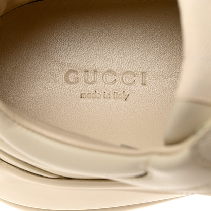 Gucci Calfskin Logo Womens Rhyton Sneakers 38 Ivory 8 of 9