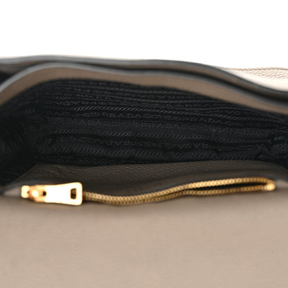 Prada Vitello Daino Crossbody Flap Argilla 5 of 14