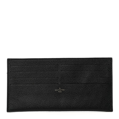 Louis Vuitton Calfskin Felicie Chain Wallet Card Holder Insert Black 1 of 6