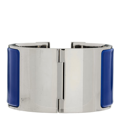 Hermes Enamel Extra Wide Clic Clac H Bracelet GM Bleu Electrique 3 of 4