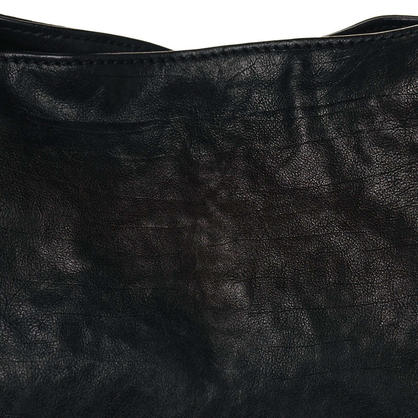 Calfskin East West Modern Chain Tote Black
