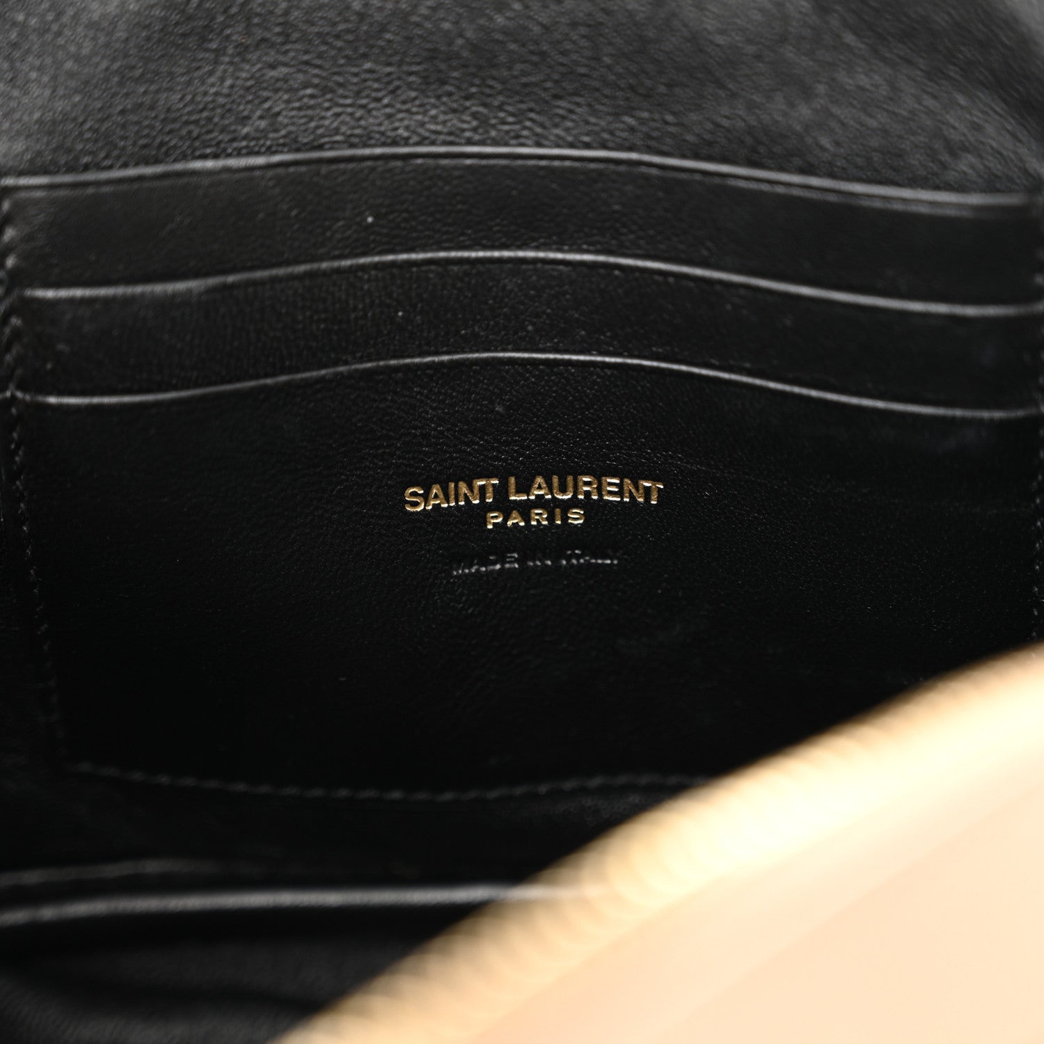 Saint Laurent Calfskin Matelasse Monogram Mini Lou Camera Bag Dark Beige 6 of 10