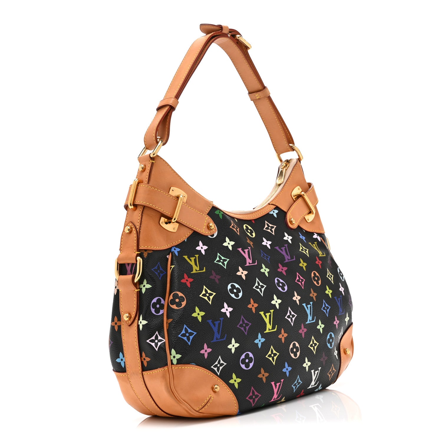 Louis Vuitton Monogram Multicolor Greta Black 3 of 10