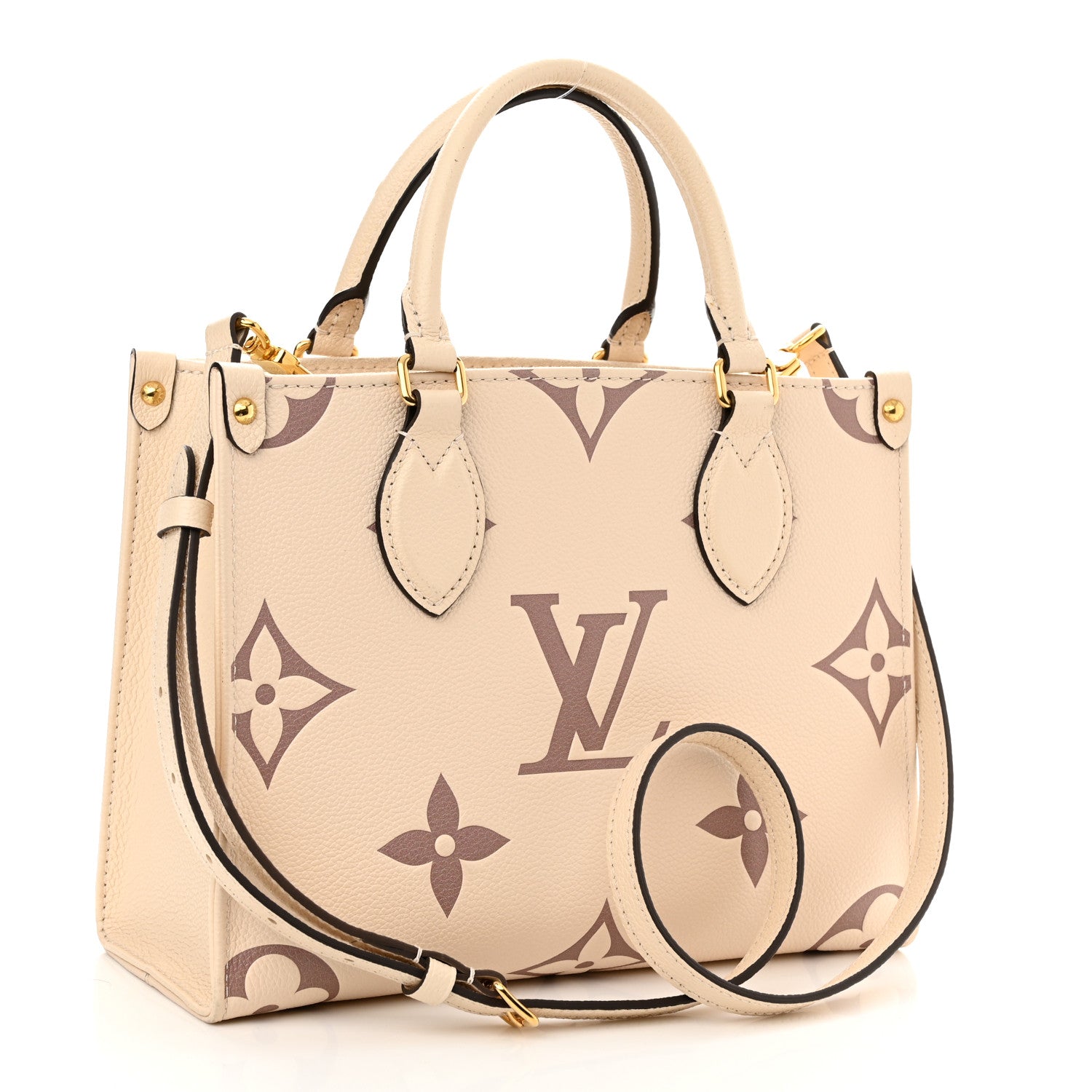 Louis Vuitton Empreinte Monogram Giant Onthego PM Creme Bois De Rose 3 of 12