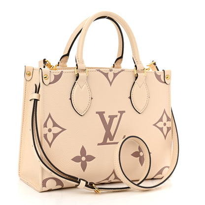 Louis Vuitton Empreinte Monogram Giant Onthego PM Creme Bois De Rose 3 of 12