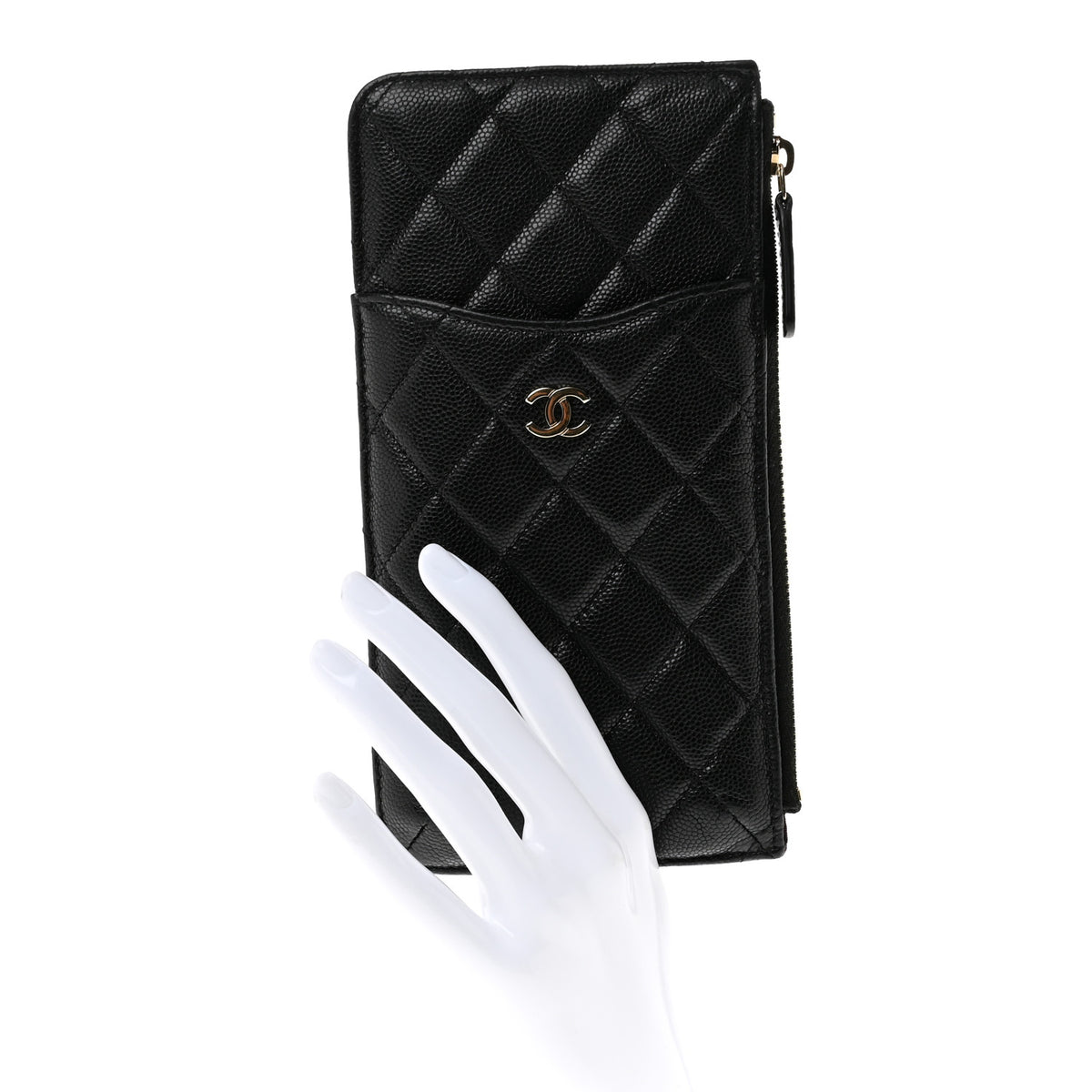 Chanel Caviar Quilted Classic iPhone Pouch Black 2 of 7