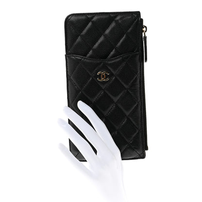 Chanel Caviar Quilted Classic iPhone Pouch Black 2 of 7