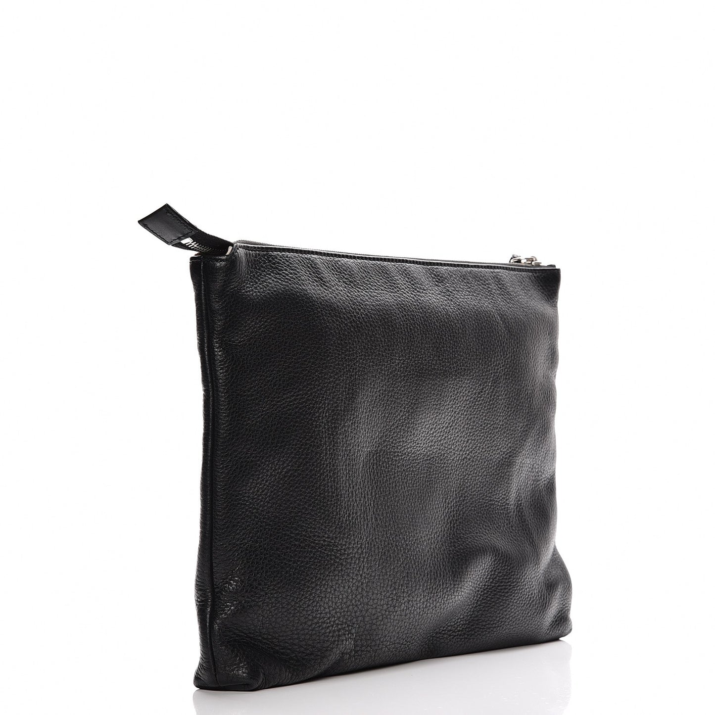 Deerskin Interlocking G Portfolio Clutch Black