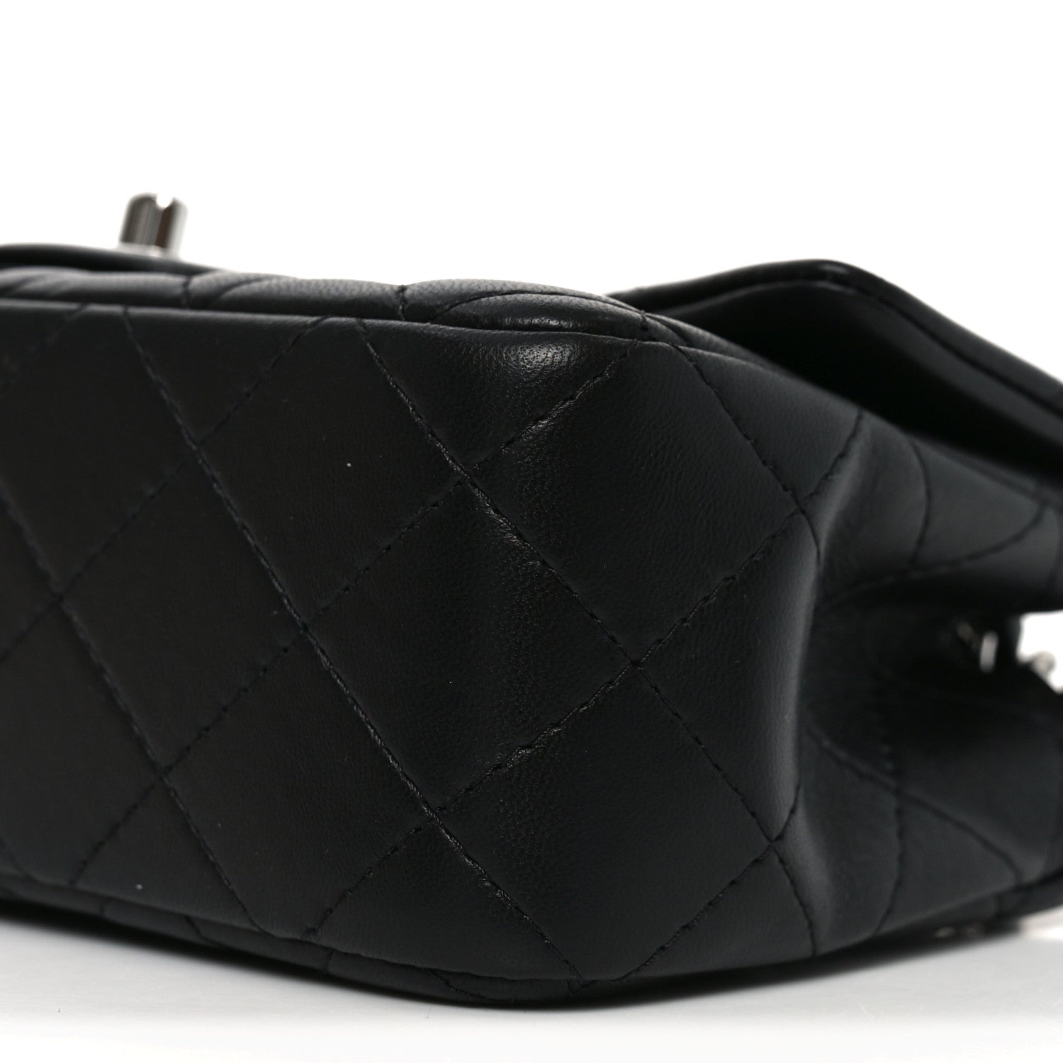 Chanel Lambskin Quilted Mini Rectangular Flap Black 10 of 11