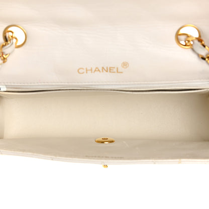 Chanel Lambskin Quilted Medium Single Flap White 5 of 24