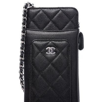 Chanel Caviar Quilted Zip Phone Case Black 4 of 7
