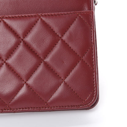 Chanel Lambskin Quilted Wallet on Chain WOC Red 12 of 12
