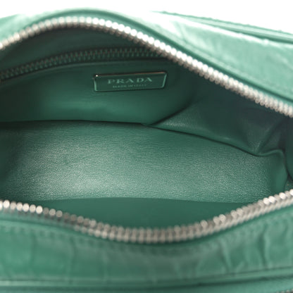Prada Nappa Antique Multi-Pocket Shoulder Bag Green 6 of 10