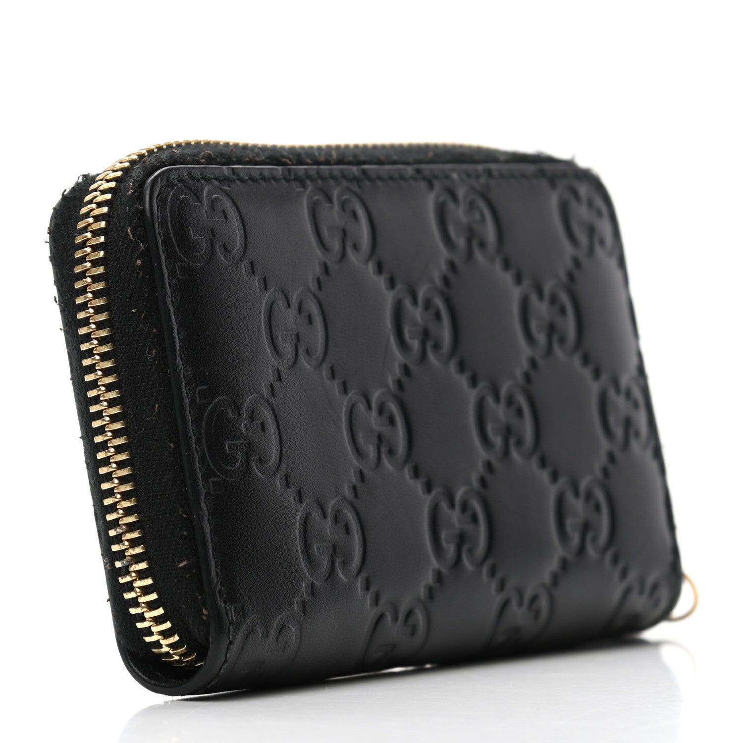 Gucci Guccissima Zip Around Card Case Black 3 of 6