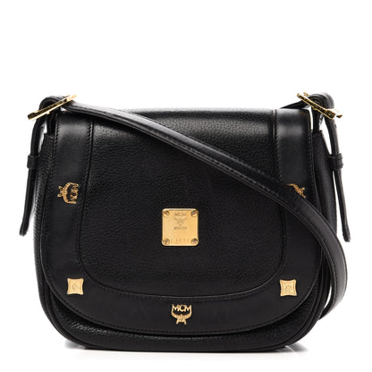 MCM Saffiano Studded Crossbody Black 1 of 12