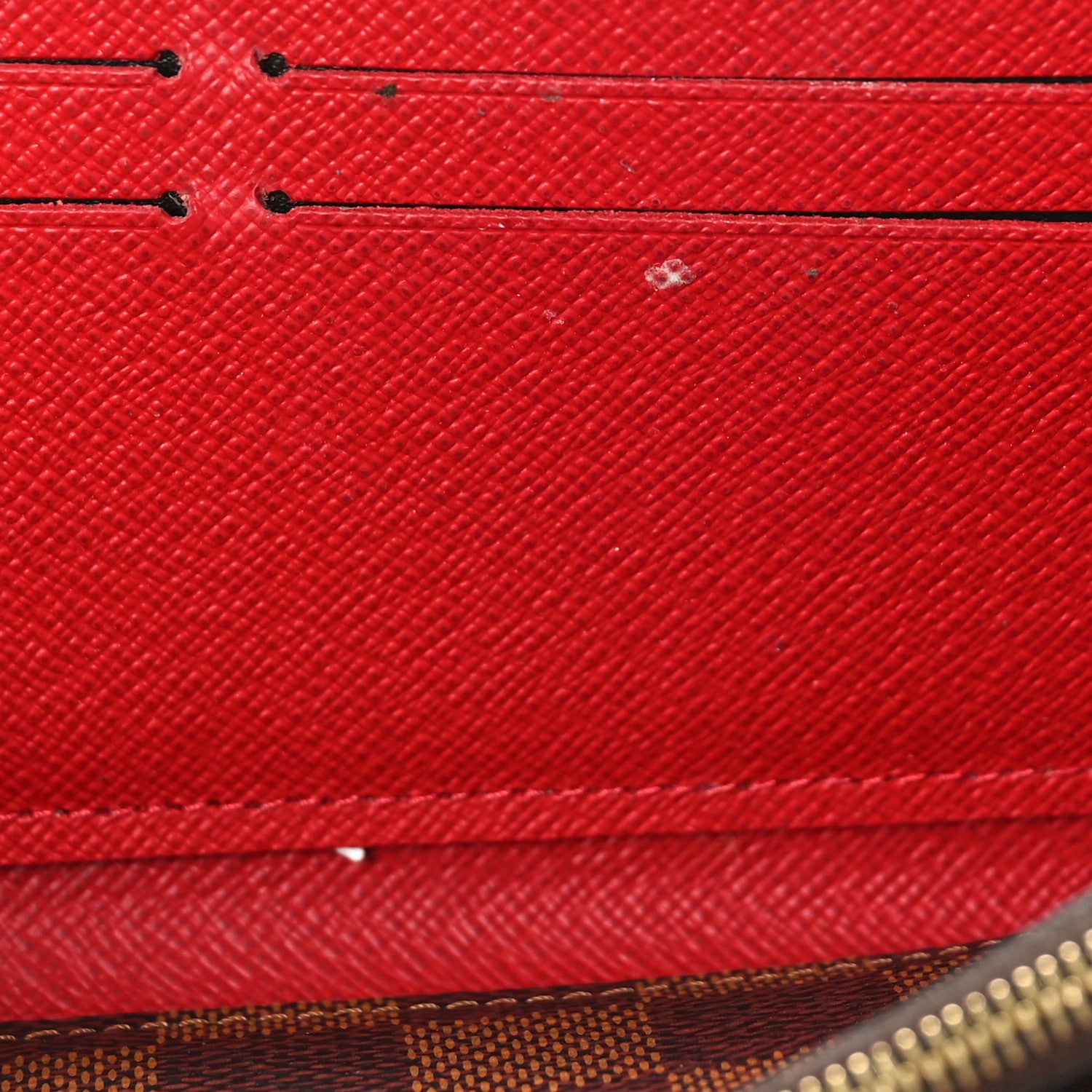 Louis Vuitton Damier Ebene Clemence Wallet Cherry 11 of 11