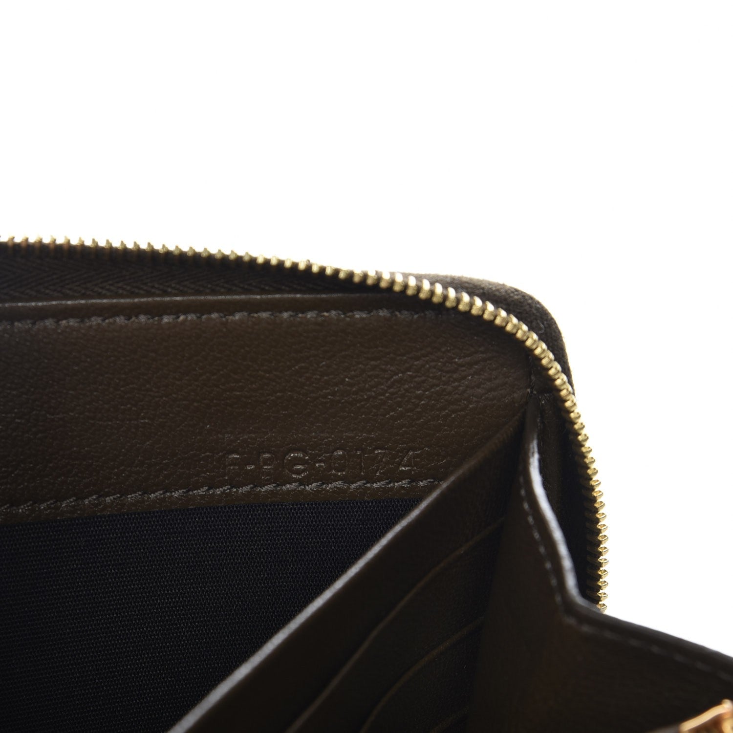 Celine Python Lambskin Large Zip Around Multifunction Wallet Khaki 7 of 7