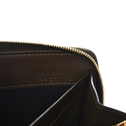 Celine Python Lambskin Large Zip Around Multifunction Wallet Khaki 7 of 7