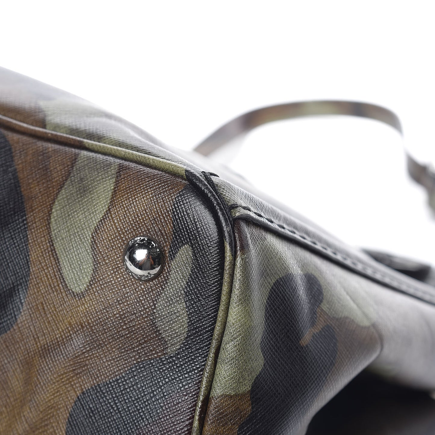 Saffiano Camouflage Military Tote Mimetico