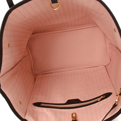 Louis Vuitton Damier Ebene Neo Neverfull MM Rose Ballerine 5 of 9