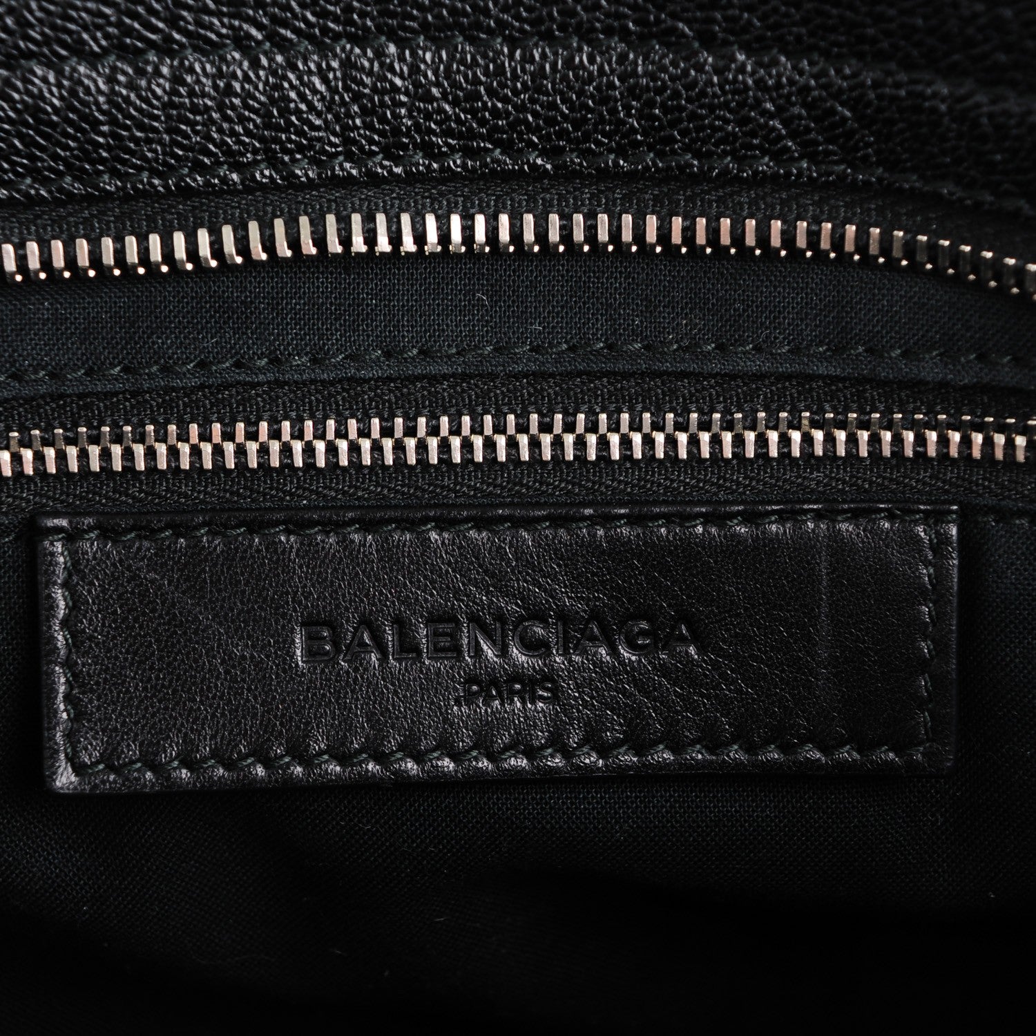 Balenciaga Chevre Silver Metallic Edge Hardware City Black 6 of 7