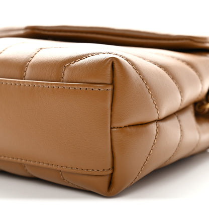 Saint Laurent Calfskin Y Quilted Monogram Toy Loulou Satchel Cork 18 of 21