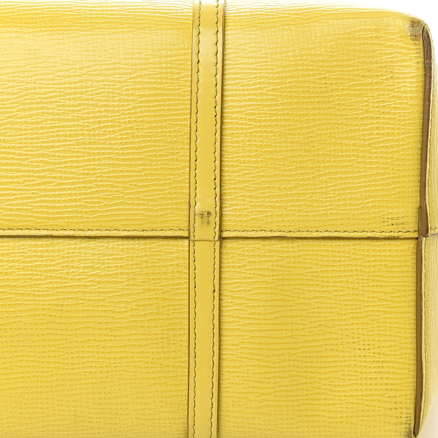 Textured Calfskin Escape Tote Yellow