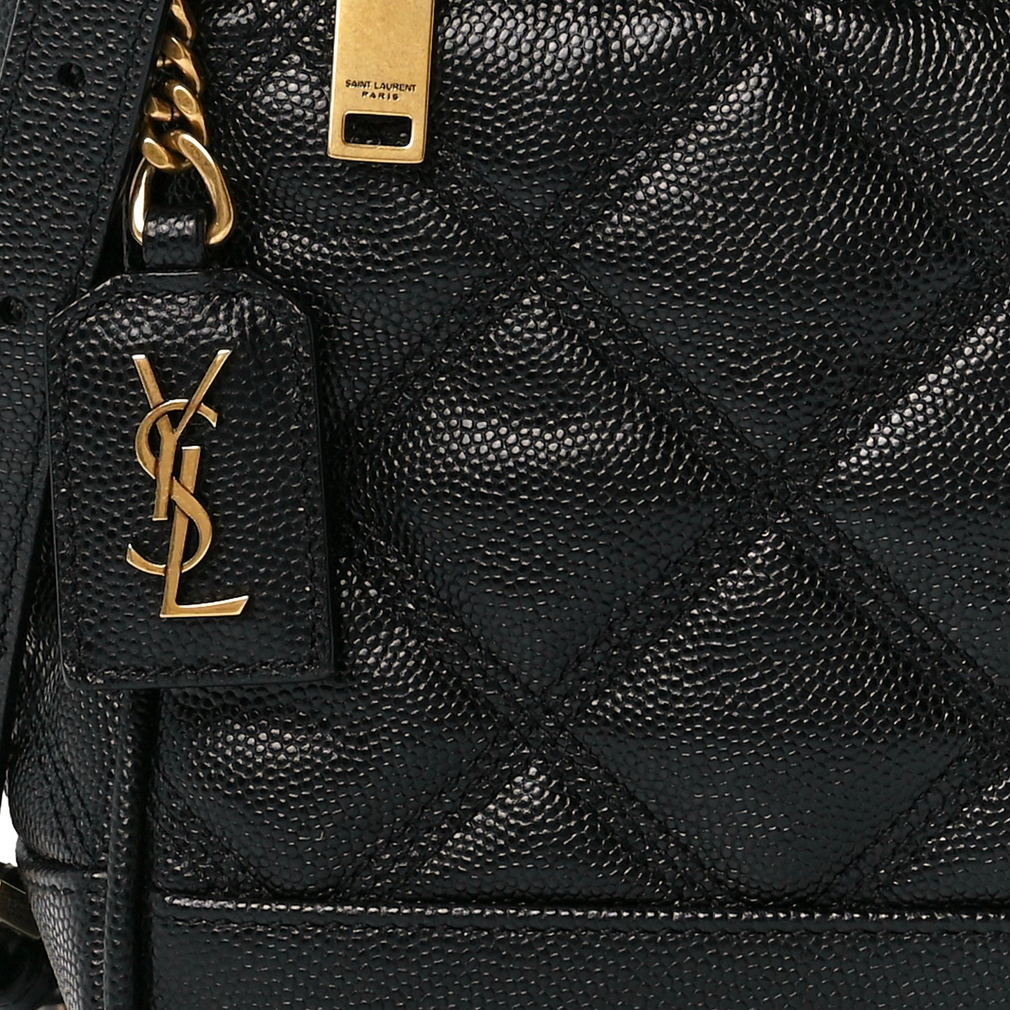 Grain de Poudre Quilted 80's Vanity Bag Black