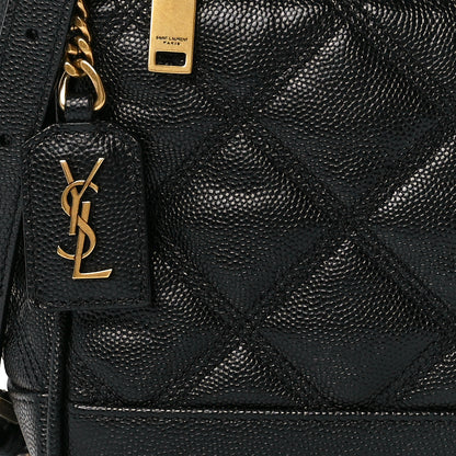 Saint Laurent Grain de Poudre Quilted 80's Vanity Bag Black 8 of 11