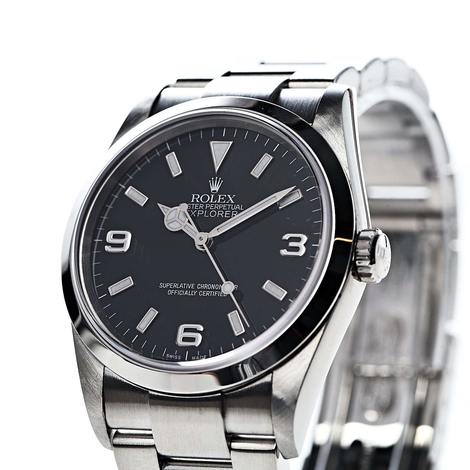 Rolex Stainless Steel 36mm Oyster Perpetual Explorer Watch Black 114270 7 of 8