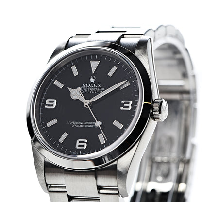 Rolex Stainless Steel 36mm Oyster Perpetual Explorer Watch Black 114270 7 of 8