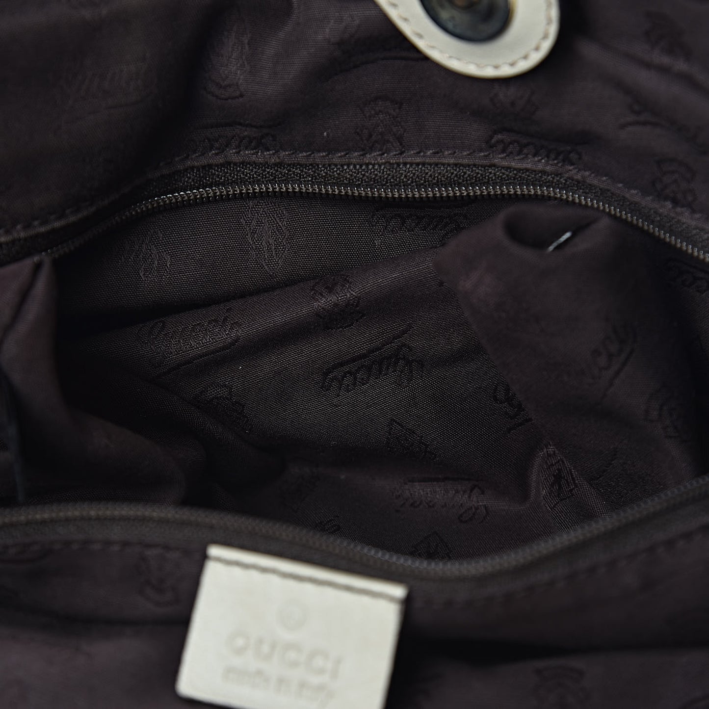 Guccissima Medium Sukey Tote Mystic White