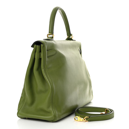 Hermes Swift Kelly Retourne 35 Pelouse 3 of 13