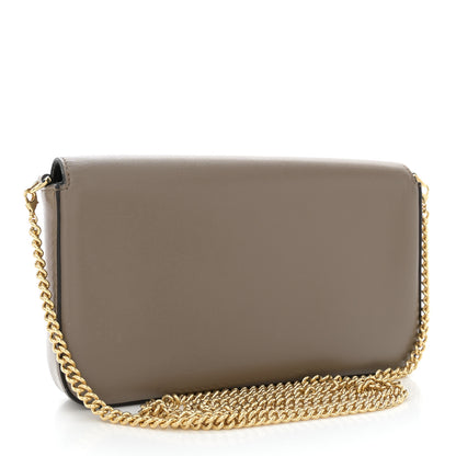 Fendi Vitello Palmellato Wallet on Chain with Pouches Tartufo 3 of 12