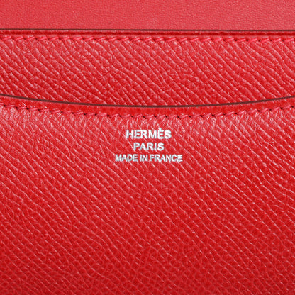 Hermes Epsom Constance 18 Rouge Casaque 6 of 12