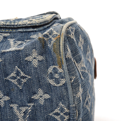 Louis Vuitton Monogram Denim Neo Speedy Blue 8 of 14
