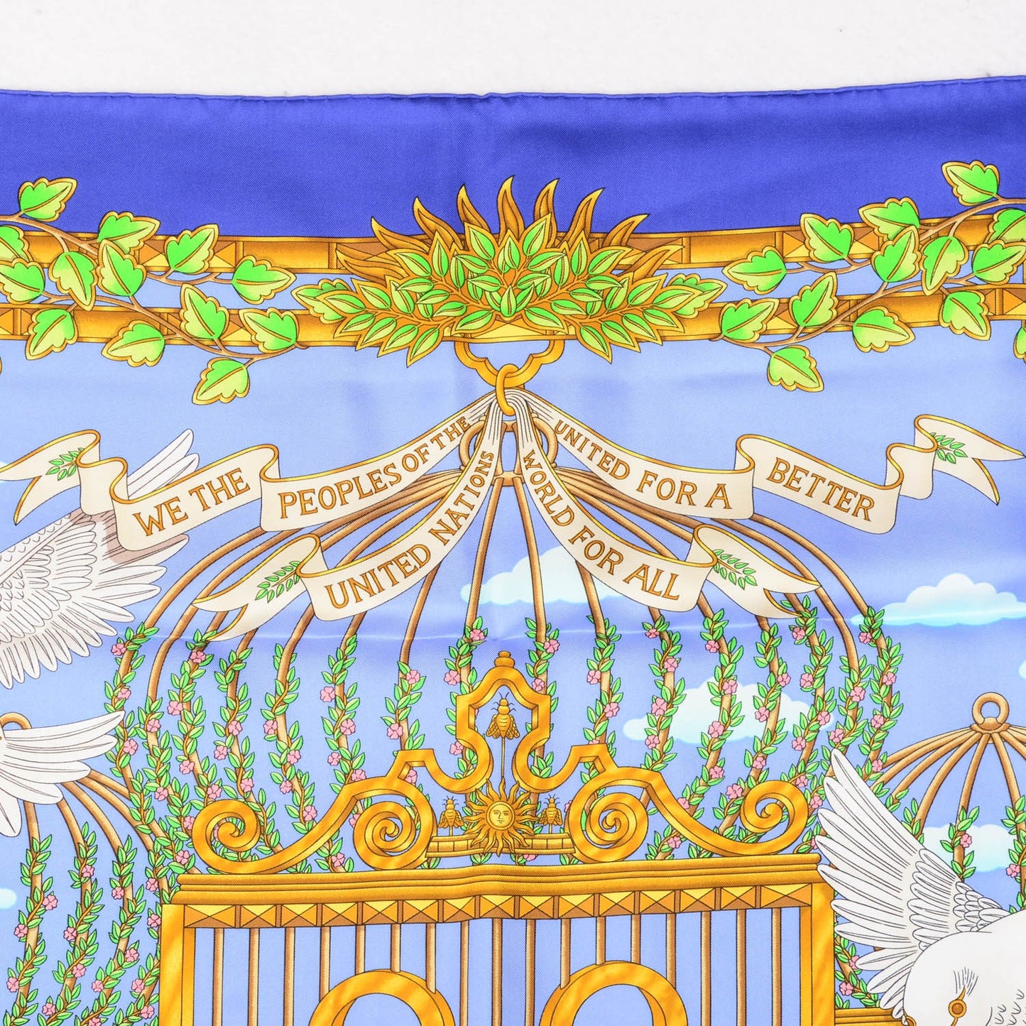Silk Special Edition United Nations 50th Anniversary Scarf 90