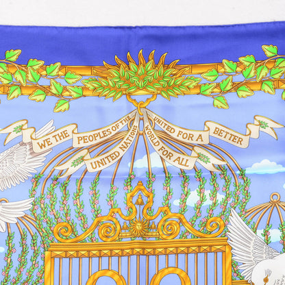 Hermes Silk Special Edition United Nations 50th Anniversary Scarf 90 3 of 6