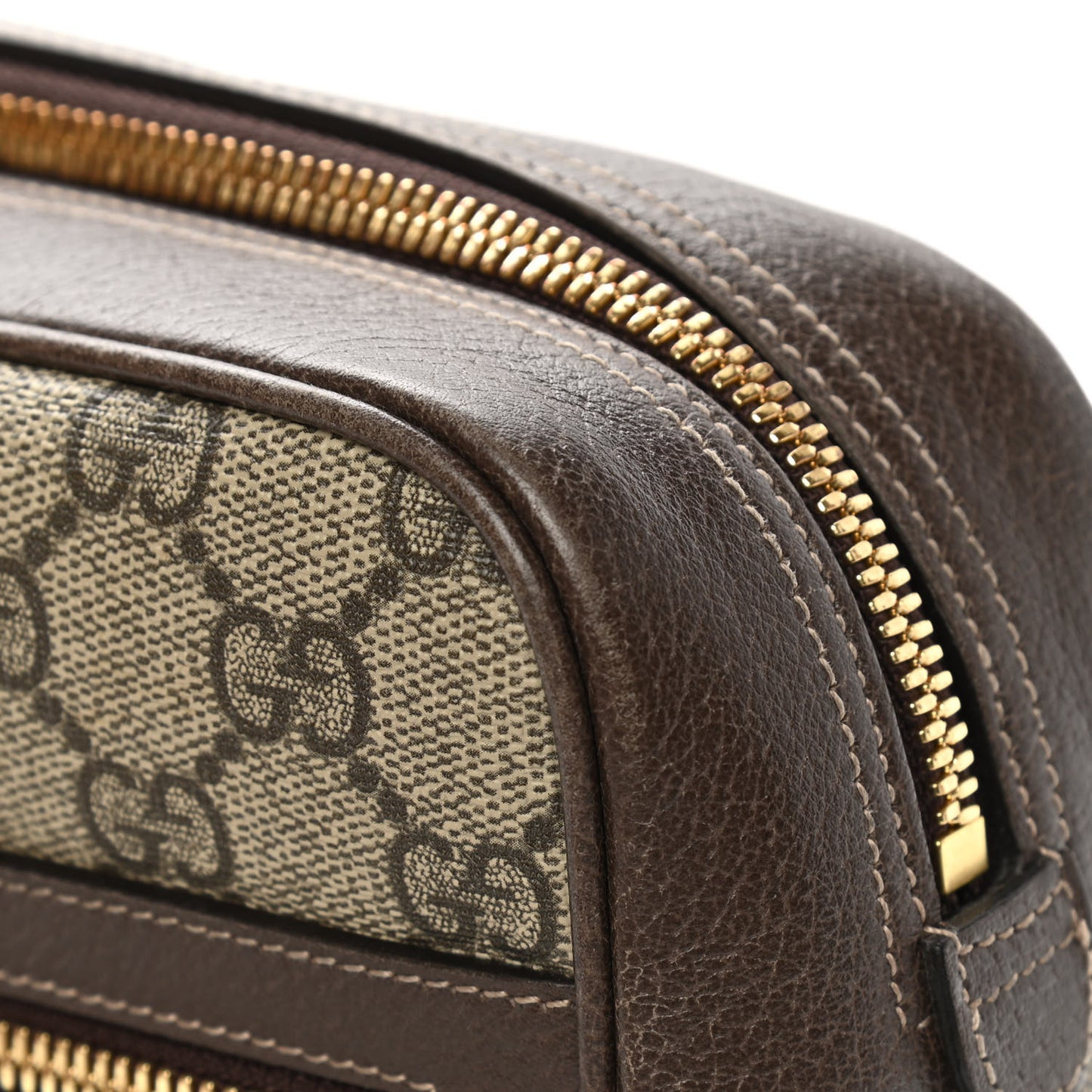 GG Supreme Monogram Web Small Ophidia Shoulder Bag Brown