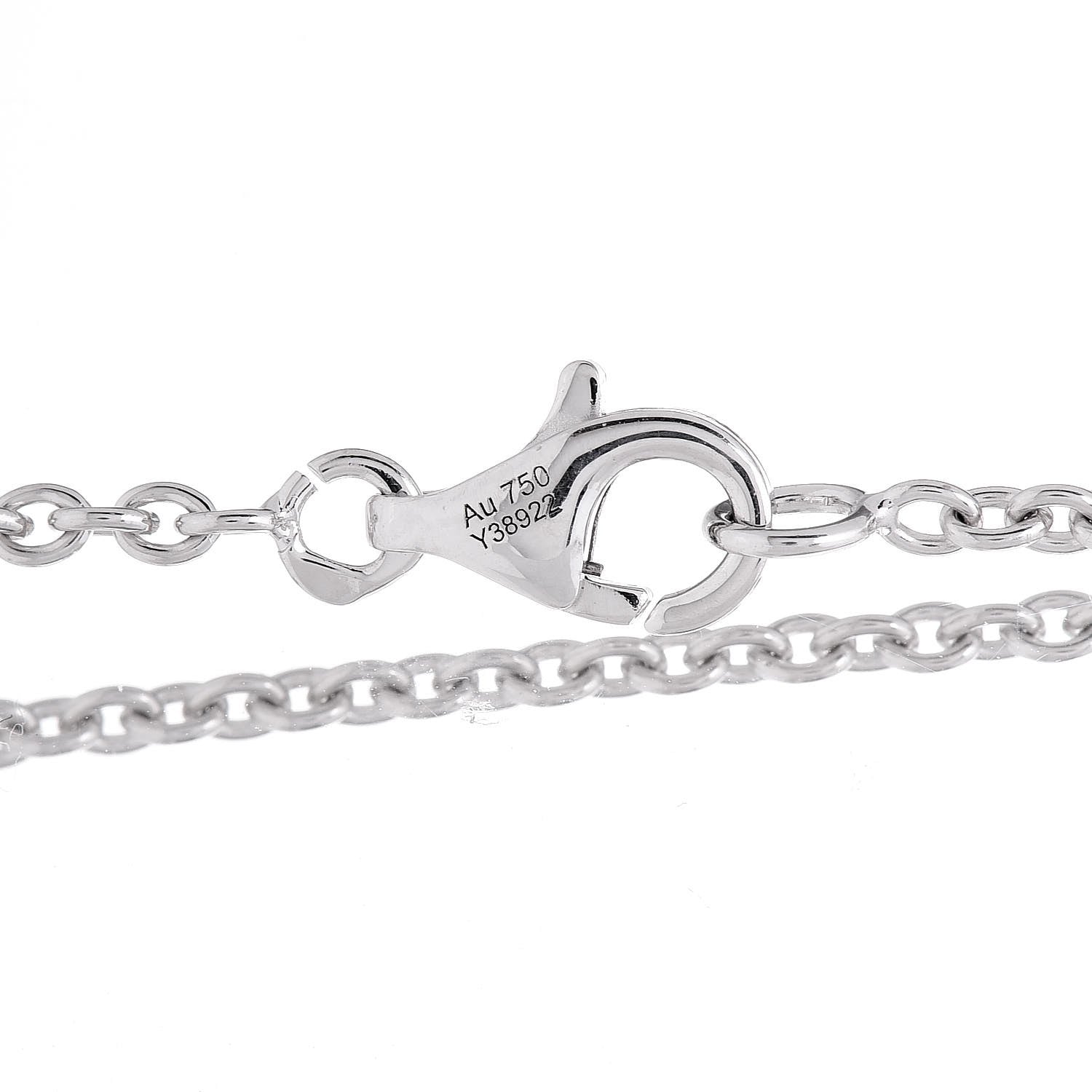Chanel 18K White Gold Diamond Sous Le Signe du Lion Pendant Necklace 16 of 17
