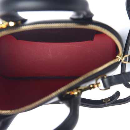 Mansur Gavriel Vegetable Tanned Calfskin Mini Round Top Handle Bag Black Flamma 5 of 11