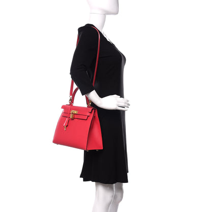 Hermes Epsom Kelly Sellier 28 Rose Extreme 2 of 13