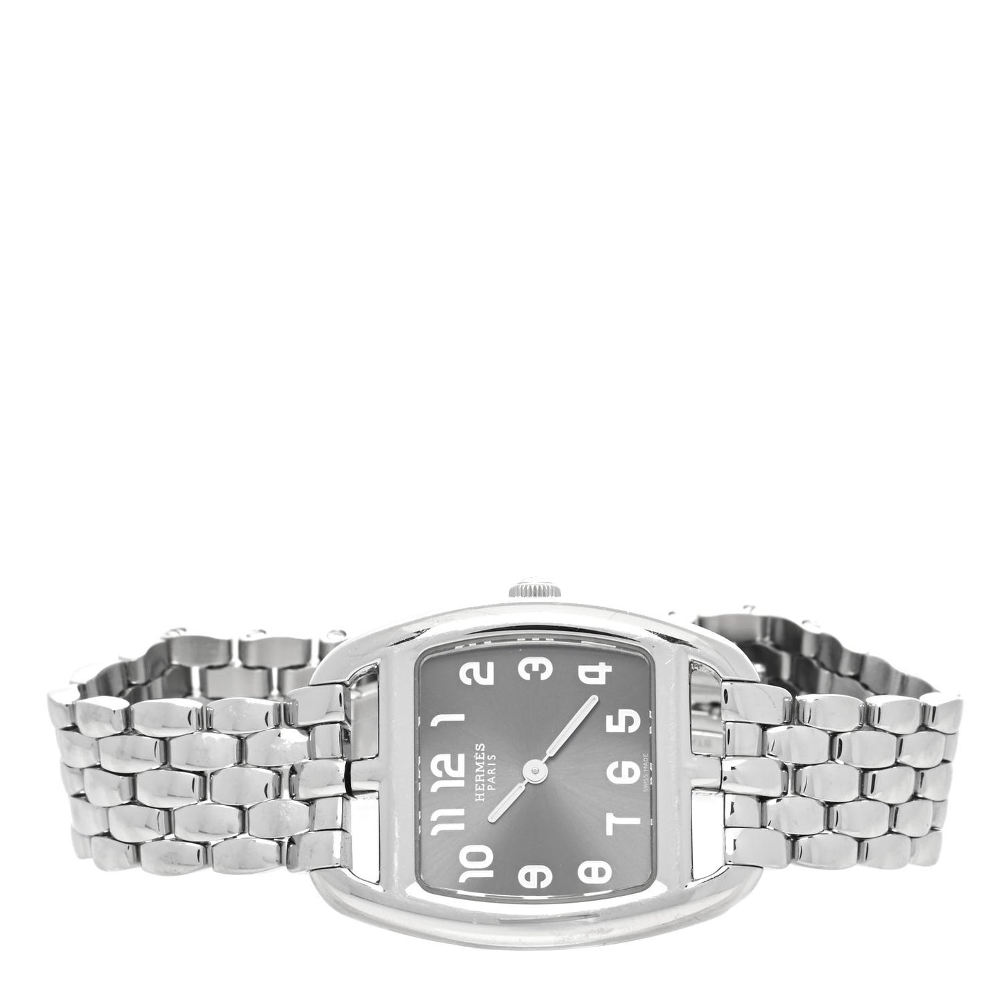 Stainless Steel 26mm Cape Cod Tonneau Quartz Watch Grey