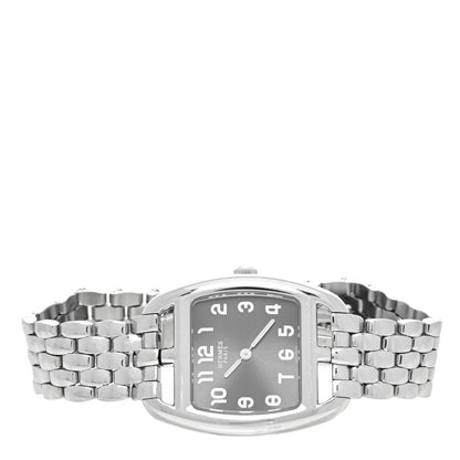 Hermes Stainless Steel 26mm Cape Cod Tonneau Quartz Watch Grey 2 of 4