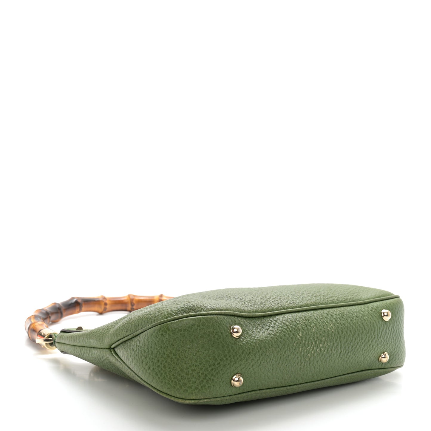 Calfskin Bamboo Anita Top Handle Bag Green
