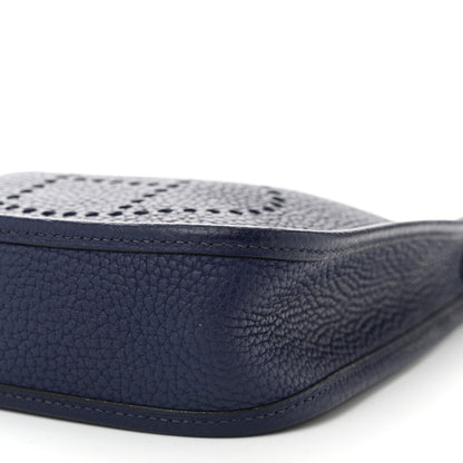 Hermes Taurillon Clemence Evelyne TPM Bleu Encre 10 of 11