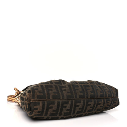 Fendi Zucca Cuoio Lucido Small Chef Shoulder Bag Tobacco Bois de Rose 4 of 9
