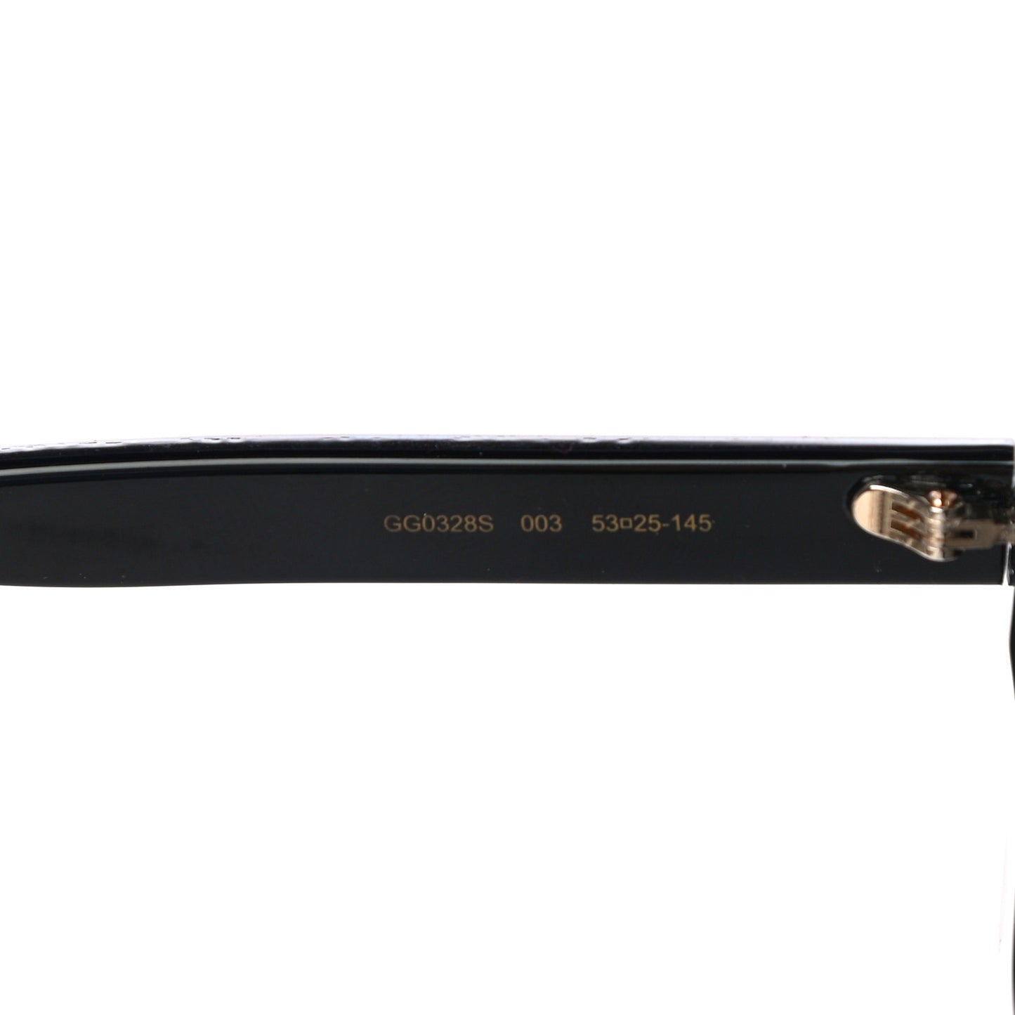Acetate Oversize Stripe Sunglasses GG0328S Black Multi