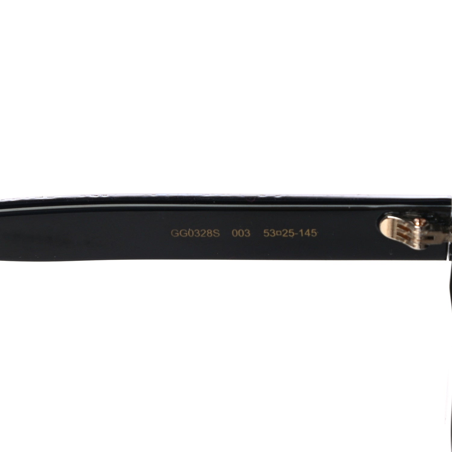 Gucci Acetate Oversize Stripe Sunglasses GG0328S Black Multi 6 of 7