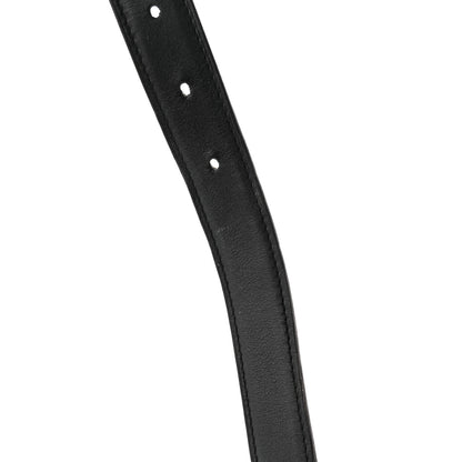Hermes Swift Epsom 24mm Belt Strap 80 32 Black Etoupe 5 of 6